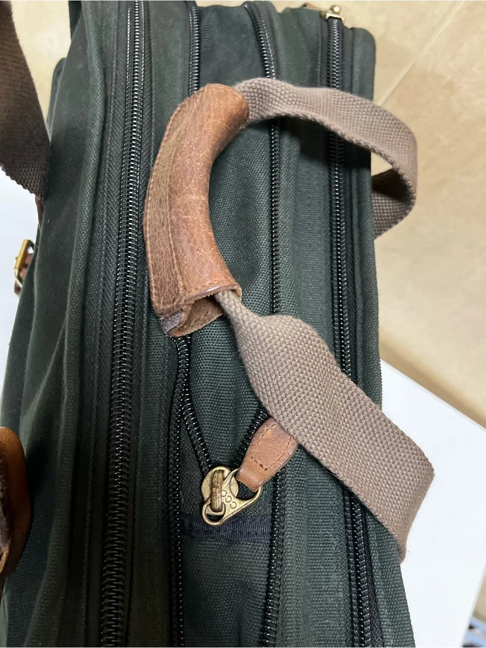 Vintage Laptop Briefcase Messenger Bag